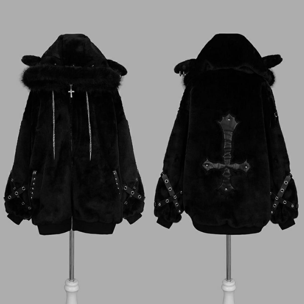 DimMoire ディムモアール BABY SHEEP ファーパーカーII Black 黒 DimMoire ディムモアール BABY SHEEP ファーパーカーII Black 黒