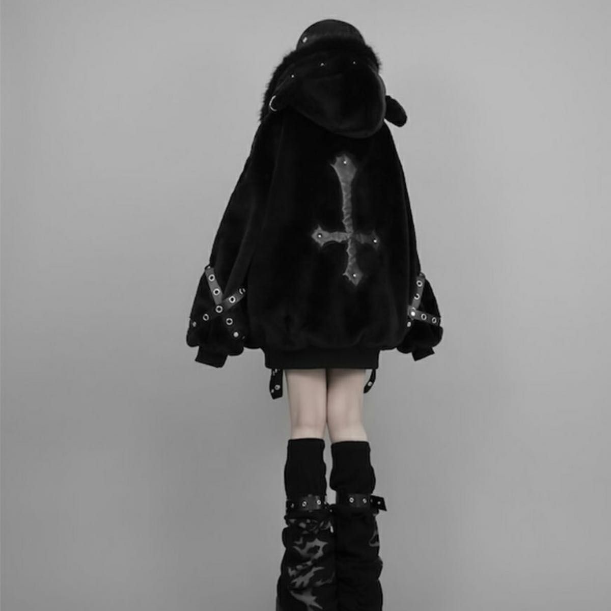 DimMoire ディムモアール BABY SHEEP ファーパーカーII Black 黒 DimMoire ディムモアール BABY SHEEP ファーパーカーII Black 黒