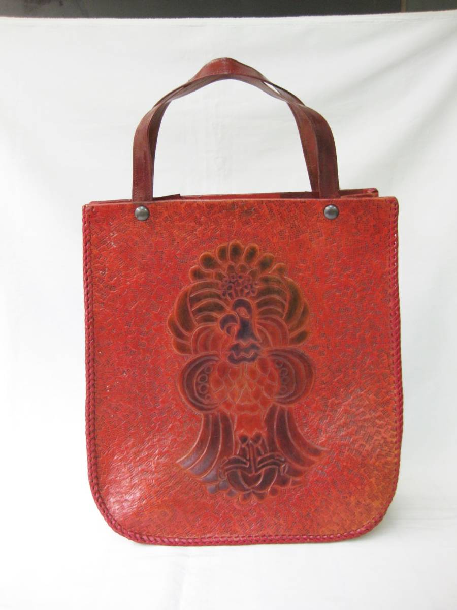 ■ IK Showa Retro Comemade Craft Craft Leather Taffing Simbag Design Design