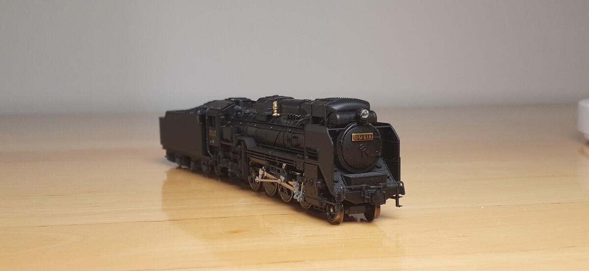 北陸のD51-618集煙装置、重油タンク付き 2016 D51 標準形ベースKATO 北陸のD51-618集煙装置、重油タンク付き 2016 D51 標準形ベースKATO