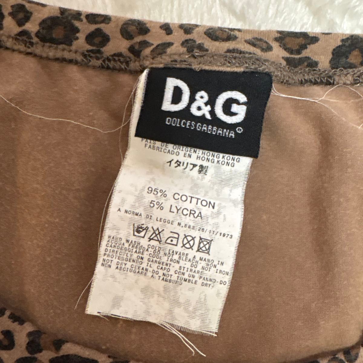 新品未使用タグ付きドルチェ&ガッバーナ ドルガバヒョウ柄TシャツS D&G DOLCE&GABBANA ドルチェアンドガッパーナ ドルガバ Tシャツ