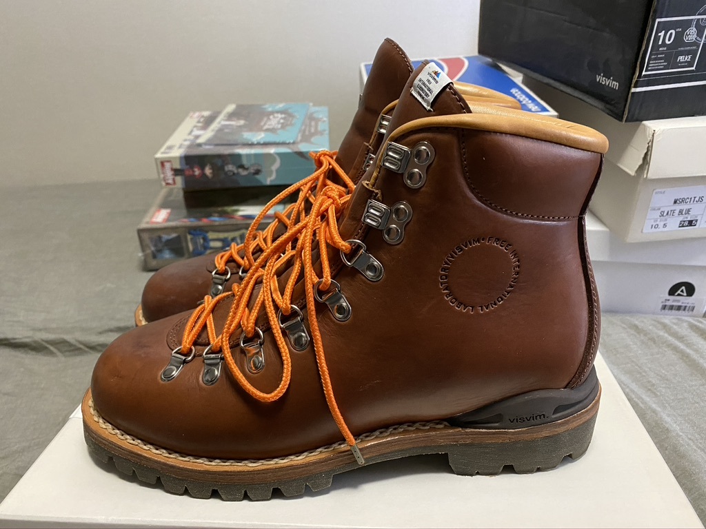prompt decision!visvim WHYMPER BOOTS FOLK US10 light brown : Real