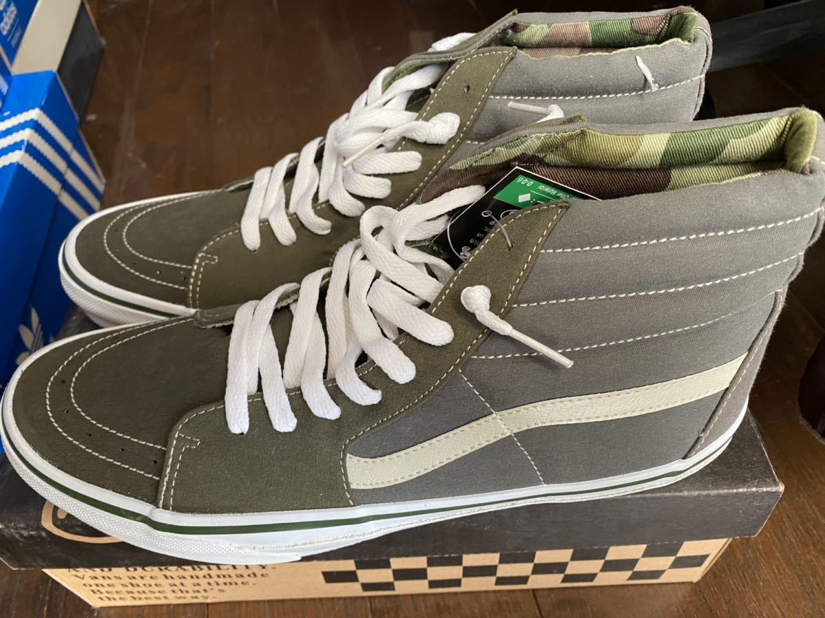 即決!バンズ×ジュンヤワタナベ SK8-HI US12 オリーブ 迷彩