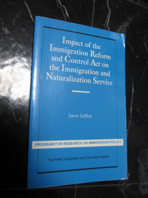 Impact of the Immigration Reform and Control Act on the Immigration and Naturalization Service 移民改革規制法の移民帰化局への影響