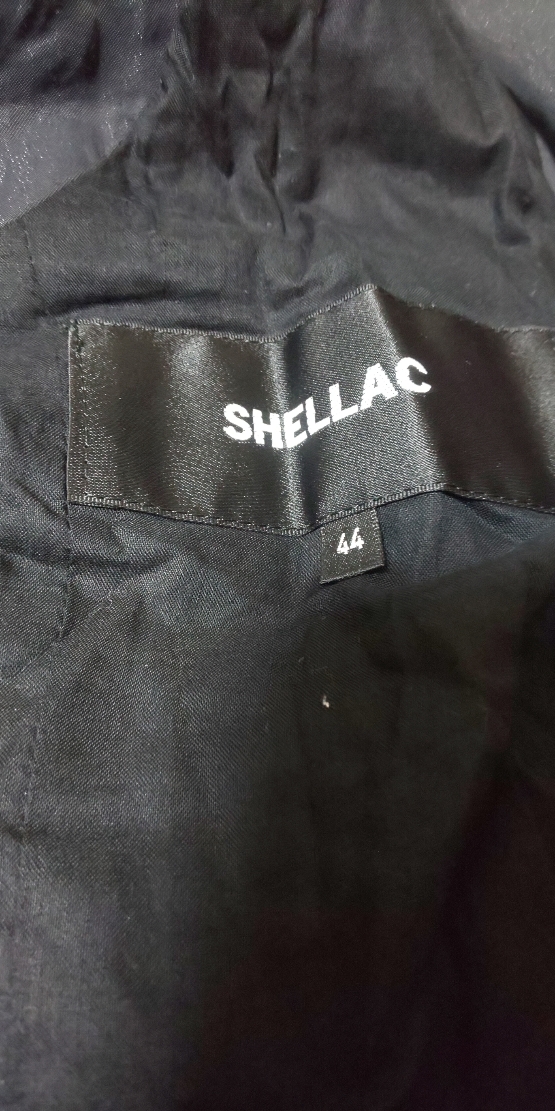 ☆SHELLAC（シェラック）Ny/Cステンレスツイル ジャケット型ノースリーブ・ブラック SERIALIZE シリアライズの画像6