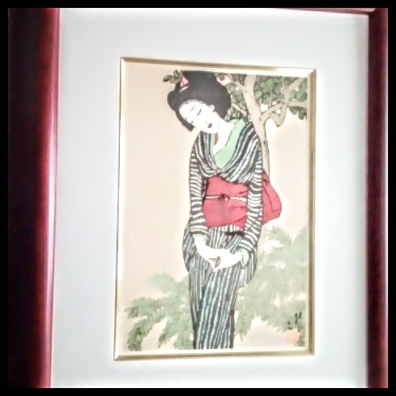 竹久夢二 復刻 木版画 早春の山山 春 新製品