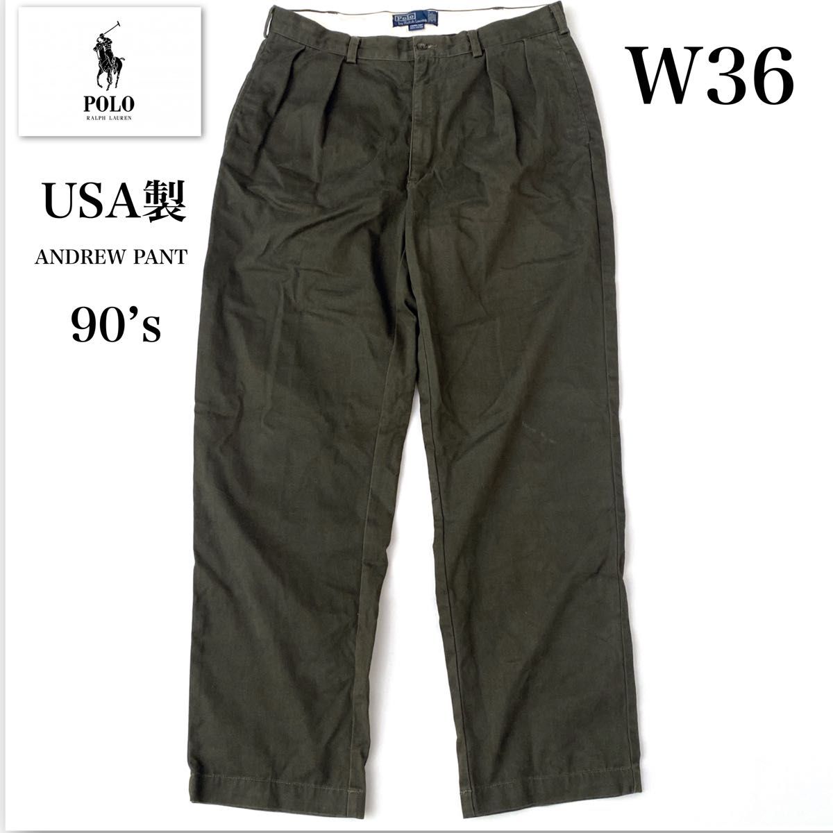 90's USA製 Polo Ralph Lauren ラルフローレン アンドリュー 90's USA製 Polo Ralph Lauren ラルフローレン アンドリュー