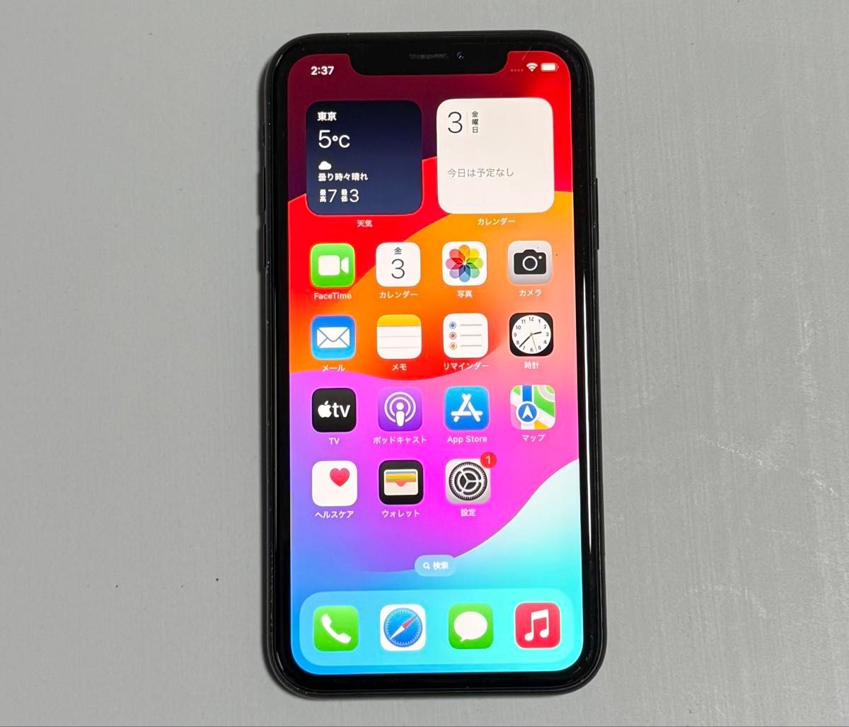 iPhone XR 64GB Black Sim free MT002J/A iOS 18 2 [よこに傷 iPhone XR 64GB Black Sim free MT002J/A iOS 18 2 [よこに傷