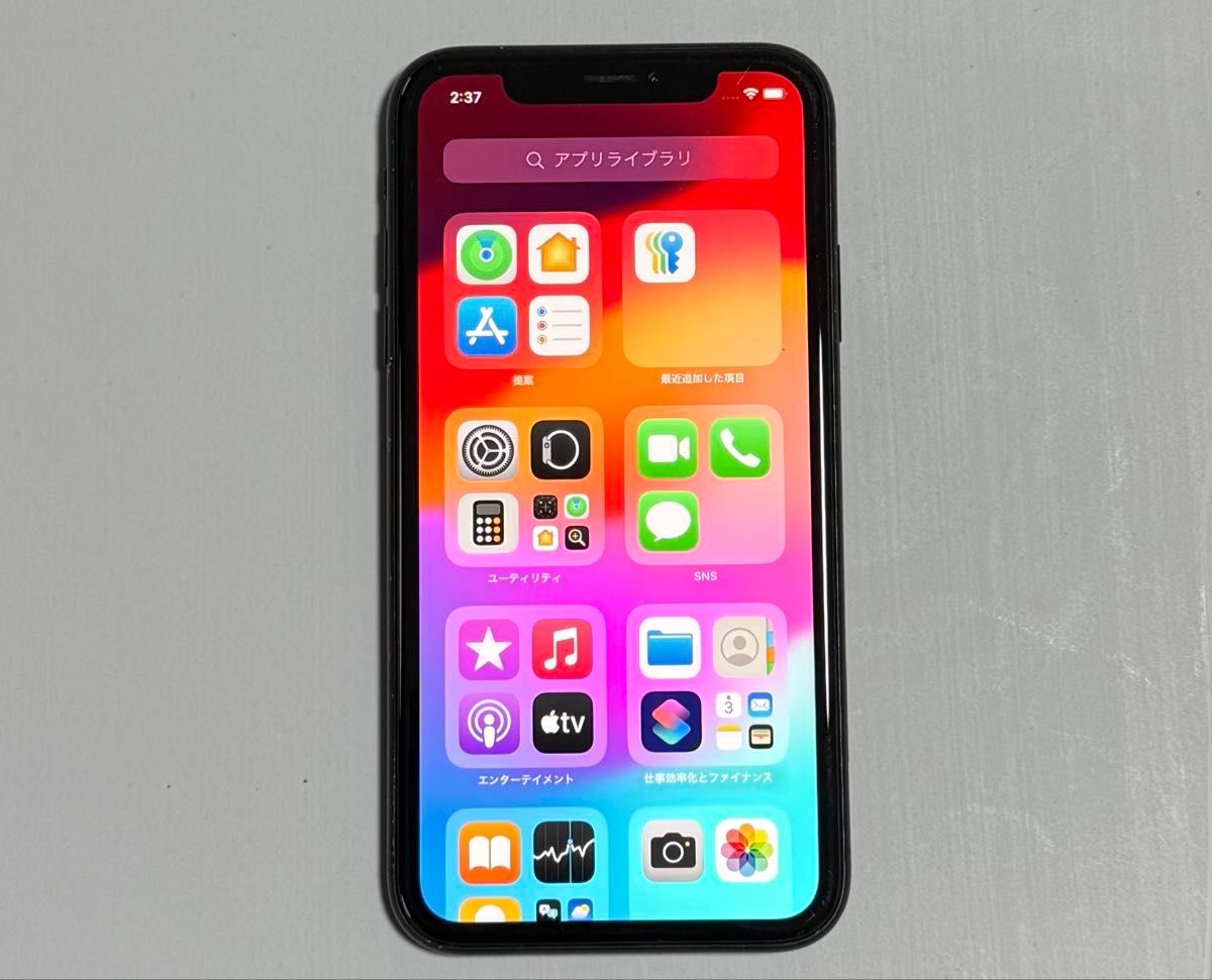 iPhone XR 64GB Black Sim free MT002J/A iOS 18 2 [よこに傷 iPhone XR 64GB Black Sim free MT002J/A iOS 18 2 [よこに傷