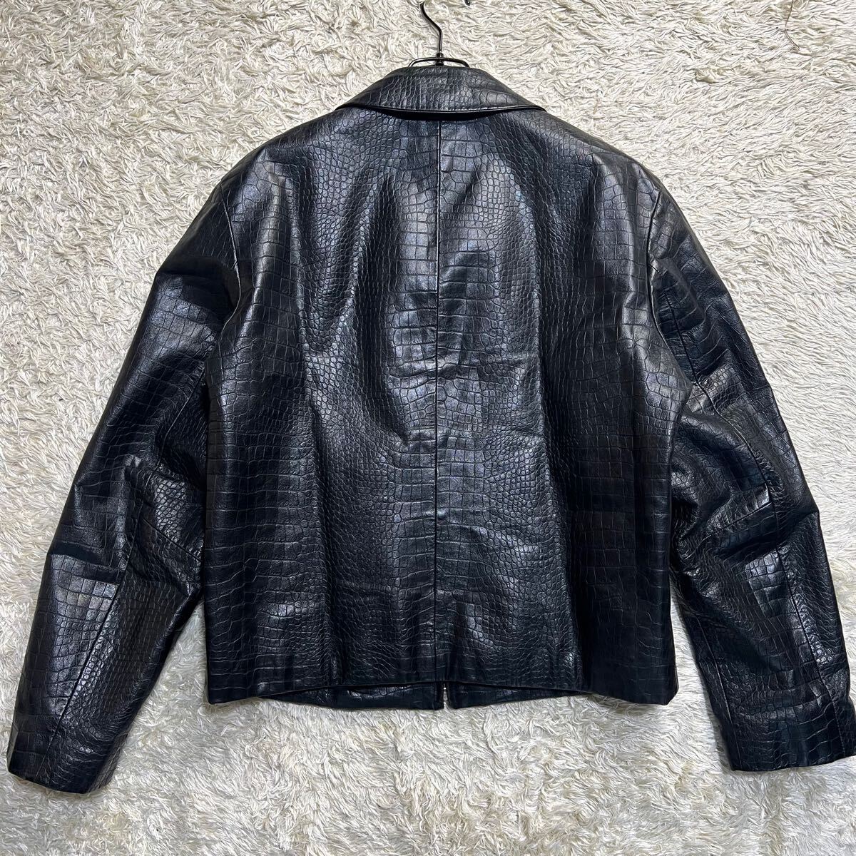 超レア/美品/クロコ型押し○HUGO BOSS ヒューゴボス レザー 超レア/美品/クロコ型押し○HUGO BOSS ヒューゴボス レザー