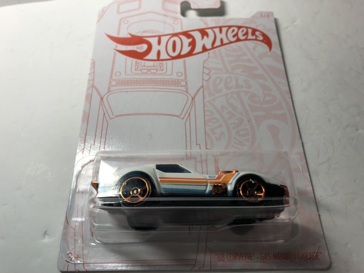 ホットウィール パール&クローム シリーズ '68 コルベット ガス モンキー ガレージ HW '68 CORVETTE-GAS MONKEY GARAGE 限定版_画像6