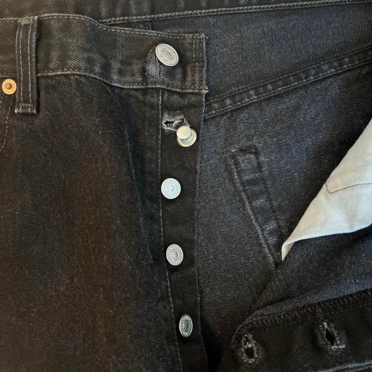 極上神サイズ Levi's 501 0660 ブラックデニム 36 30 後染め 極上神サイズ Levi's 501 0660 ブラックデニム 36 30 後染め