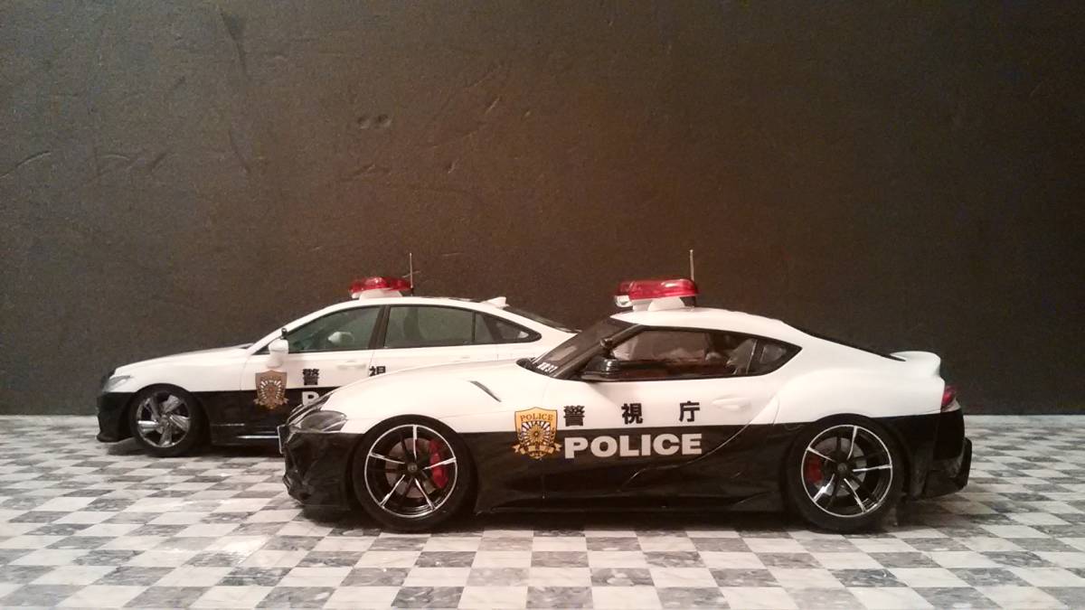 1|24 Toyota GR A90 Supra Metropolitan Police Department патрульная машина конечный продукт 