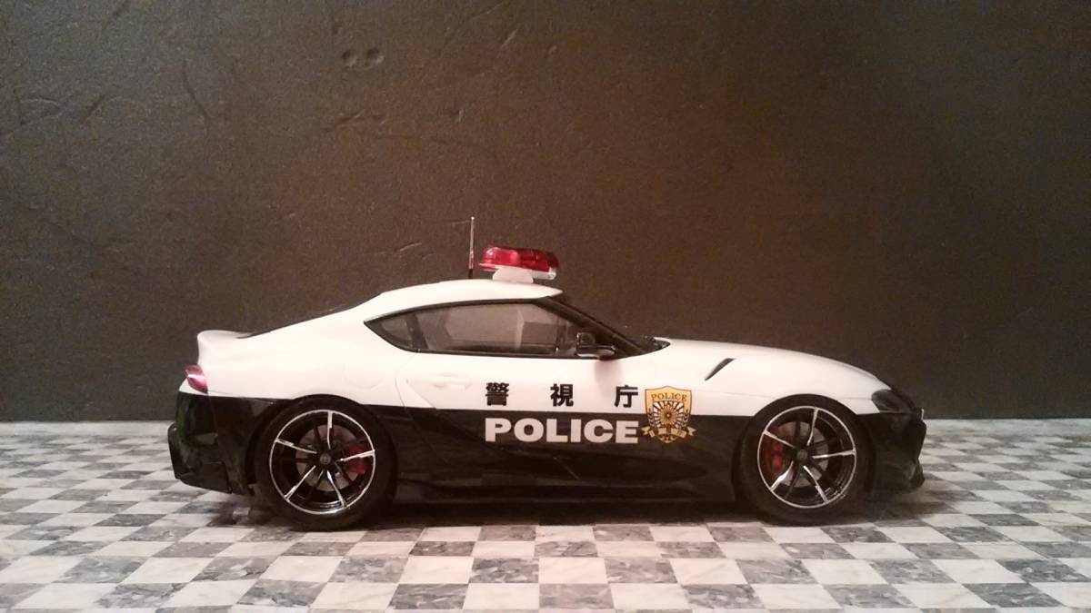 1|24 Toyota GR A90 Supra Metropolitan Police Department патрульная машина конечный продукт 