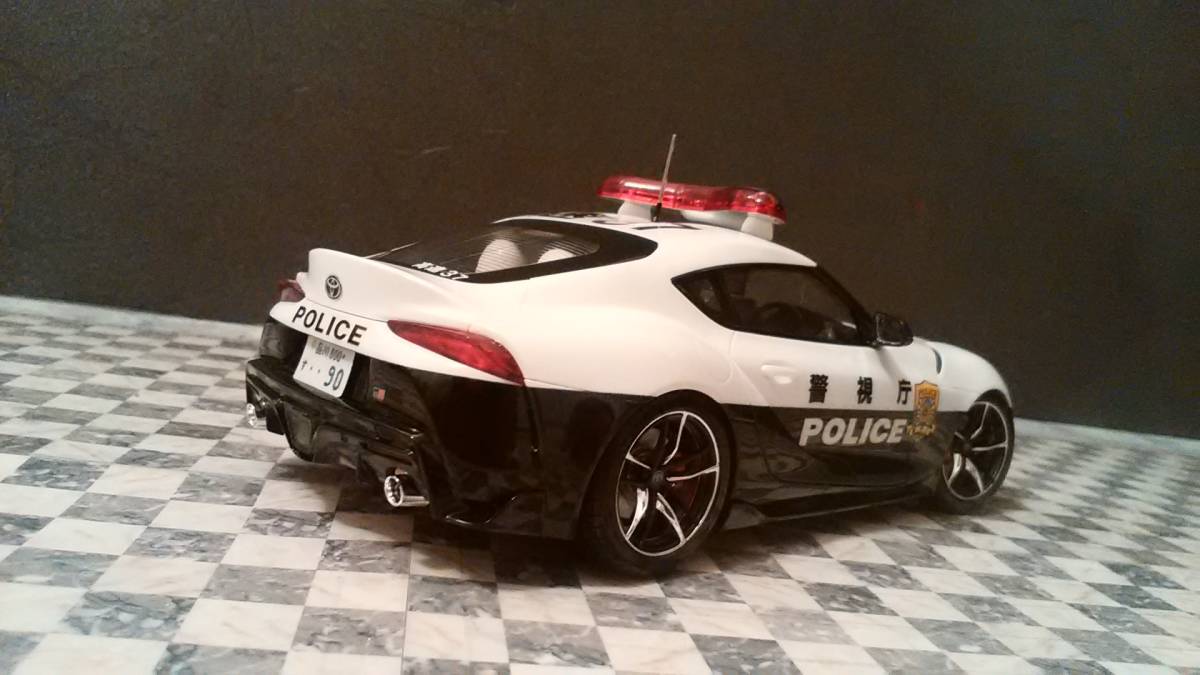 1|24 Toyota GR A90 Supra Metropolitan Police Department патрульная машина конечный продукт 