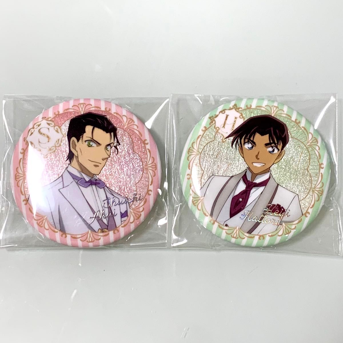名探偵コナン 30周年記念 中国限定 缶バッジ 服部平次&赤井秀一 名探偵コナン 30周年記念 中国限定 缶バッジ 服部平次&赤井秀一