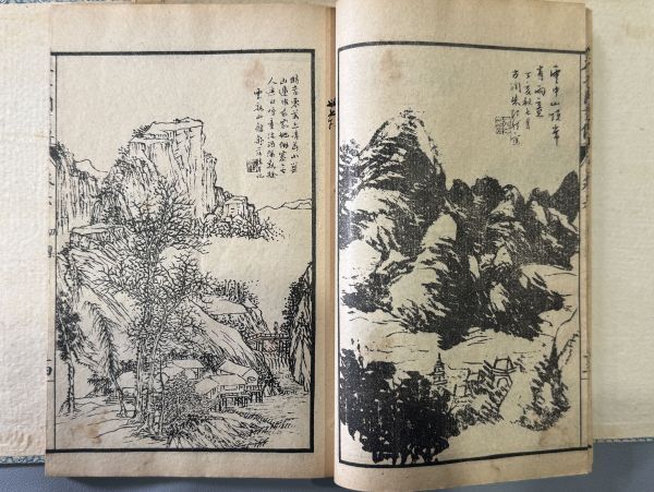 唐本【芥子園画伝一至三集】3函12冊揃 民国間上海中原書局石印 唐本【芥子園画伝一至三集】3函12冊揃 民国間上海中原書局石印