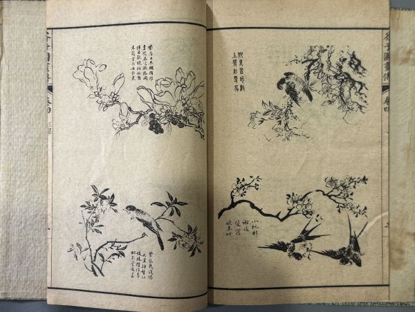 唐本【芥子園画伝一至三集】3函12冊揃 民国間上海中原書局石印 唐本【芥子園画伝一至三集】3函12冊揃 民国間上海中原書局石印