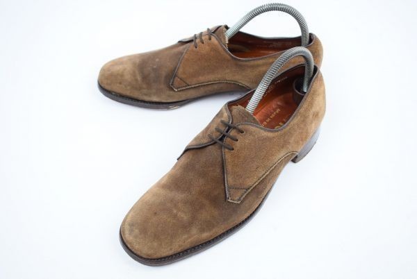 イングランド製★Footprints shoes★グッドイヤー製法/本革プレーントゥ26.5茶◆19C147
