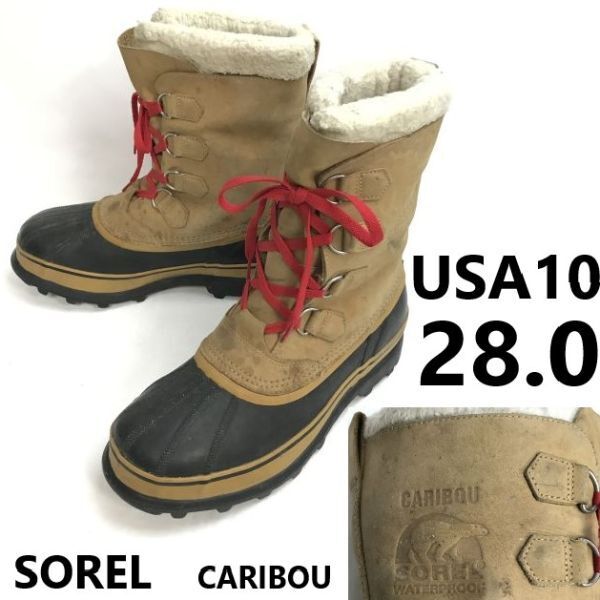爆買いしたい SOREL/ソレル★一番人気モデル!カリブー/CARIBOU/本革/スノーブーツ【10/28.0/brown/茶】インナーブーツ付き/Boots/Shoes◆pWB120-6 スノーブーツ