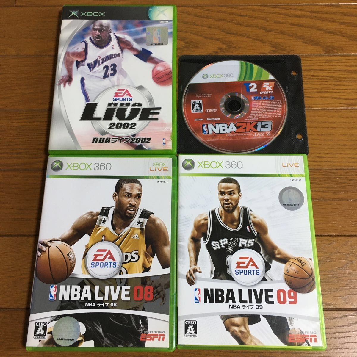 バスケゲーム4本セット xbox360 NBA ライブ 08 09 / NBA 2K 13 バスケゲーム4本セット xbox360 NBA ライブ 08 09 / NBA 2K 13