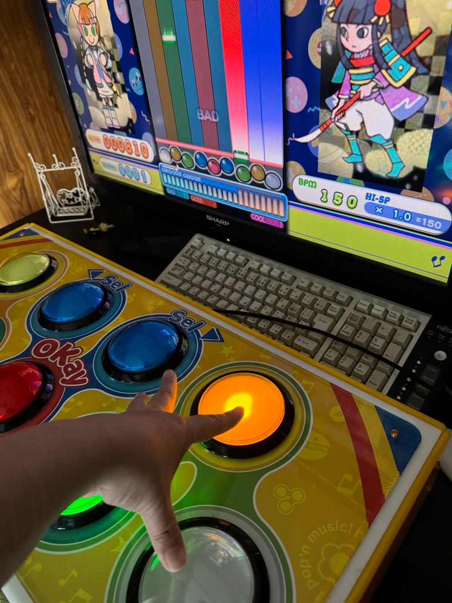 ポップンミュージック アーケードコントローラ DAOコン POPOLLER ポップンミュージック アーケードコントローラ DAOコン POPOLLER