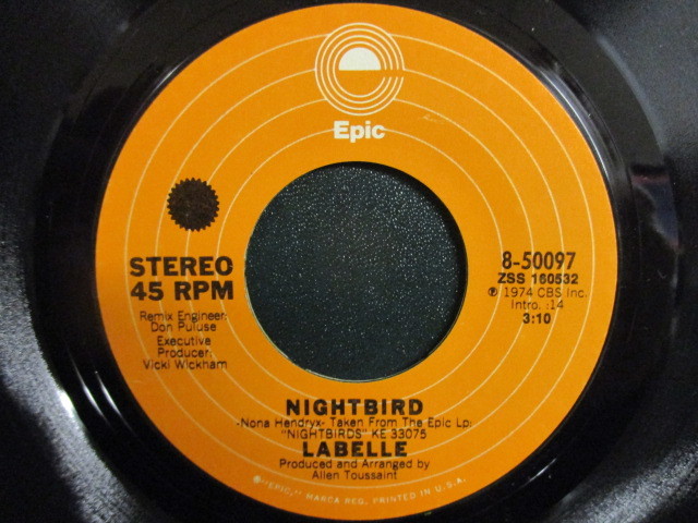 Labelle ： Nightbird 7'' / 45s ★ Soul ☆ c/w What Can I Do For You ? // 落札5点で送料無料_画像1