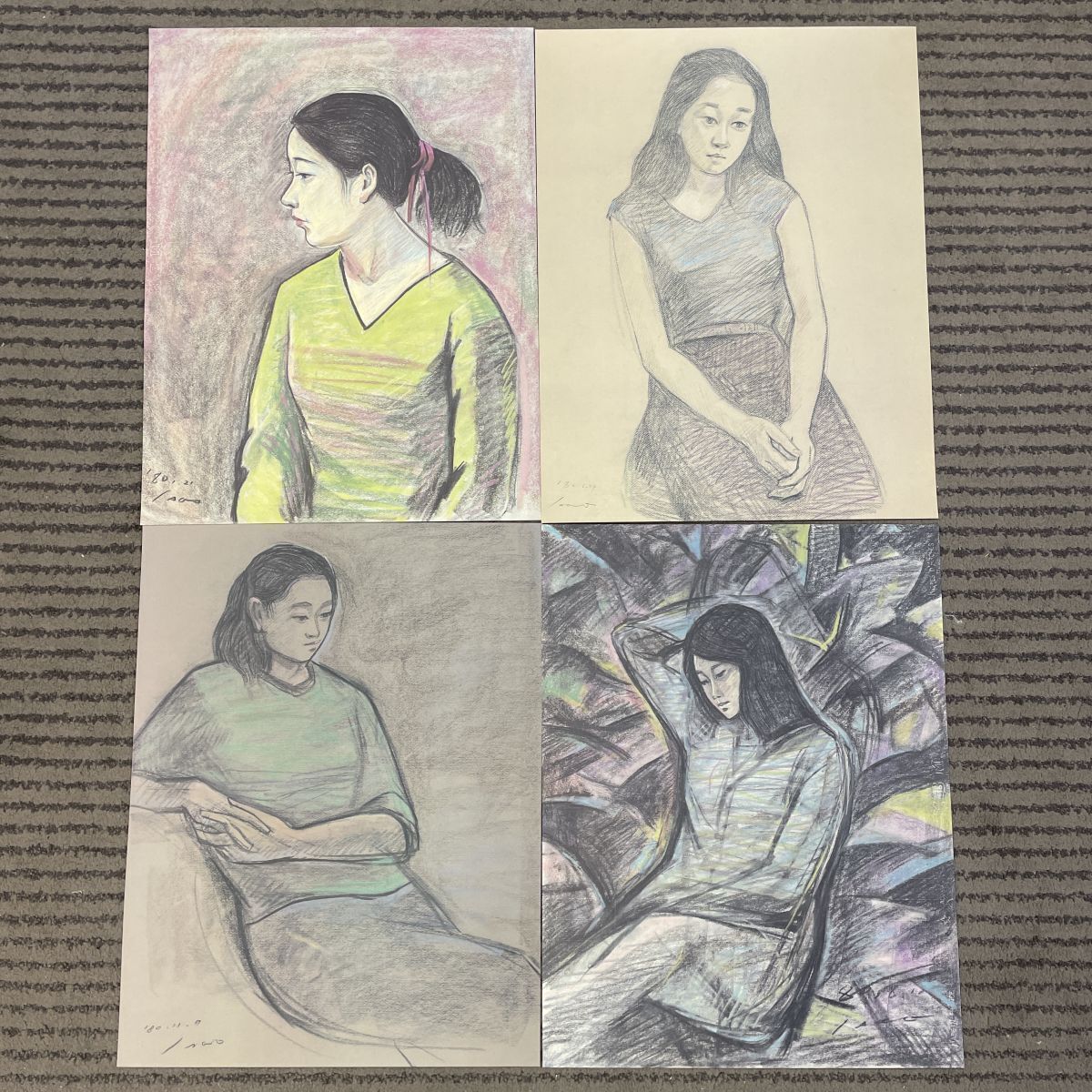 10b111 棚谷勲 作品集 素描集 乾坤の詩 二冊セット 版画 女性 10b111 棚谷勲 作品集 素描集 乾坤の詩 二冊セット 版画 女性