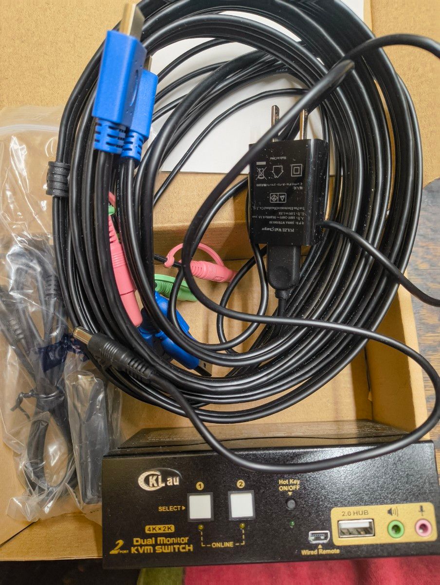 KVMスイッチ 2ポート HDMI Klab