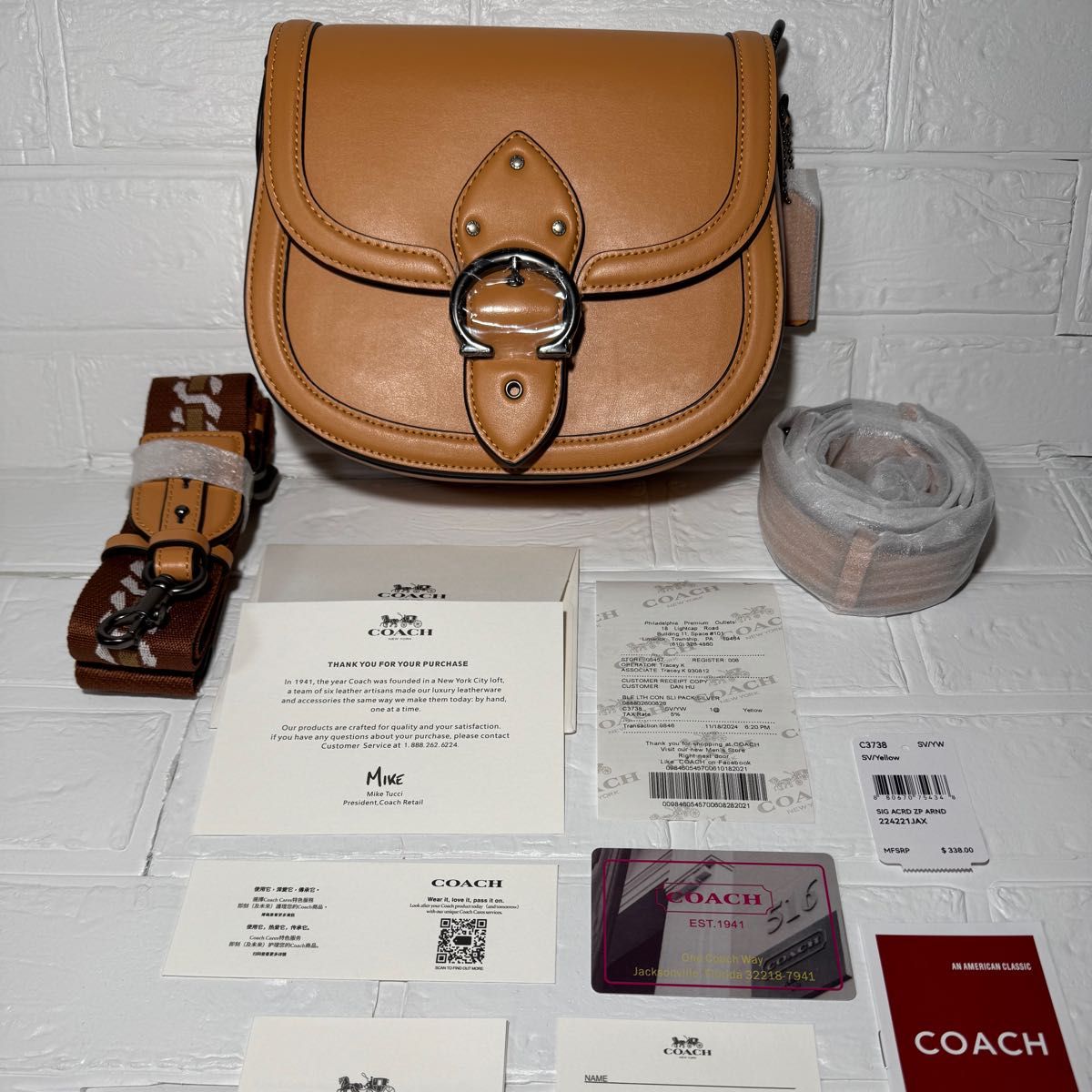 COACH(コーチ) ショルダーバッグ キャメル レザーショルダー COACH(コーチ) ショルダーバッグ キャメル レザーショルダー