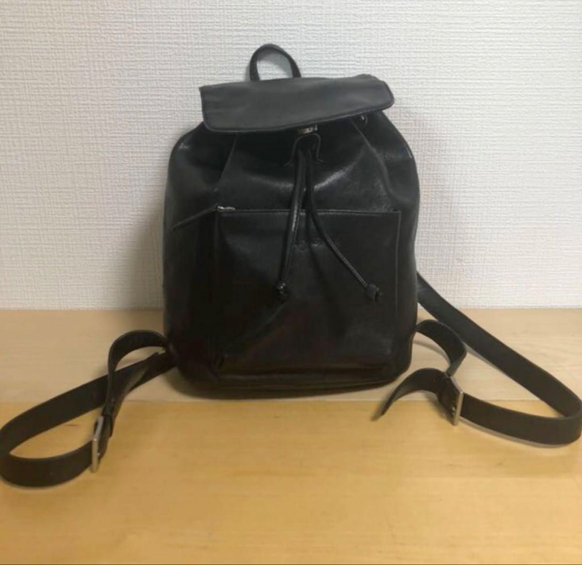 アニエスベー ボヤージュ本革製 オールレザーミニリュック黒 アニエスベー ボヤージュ本革製 オールレザーミニリュック黒
