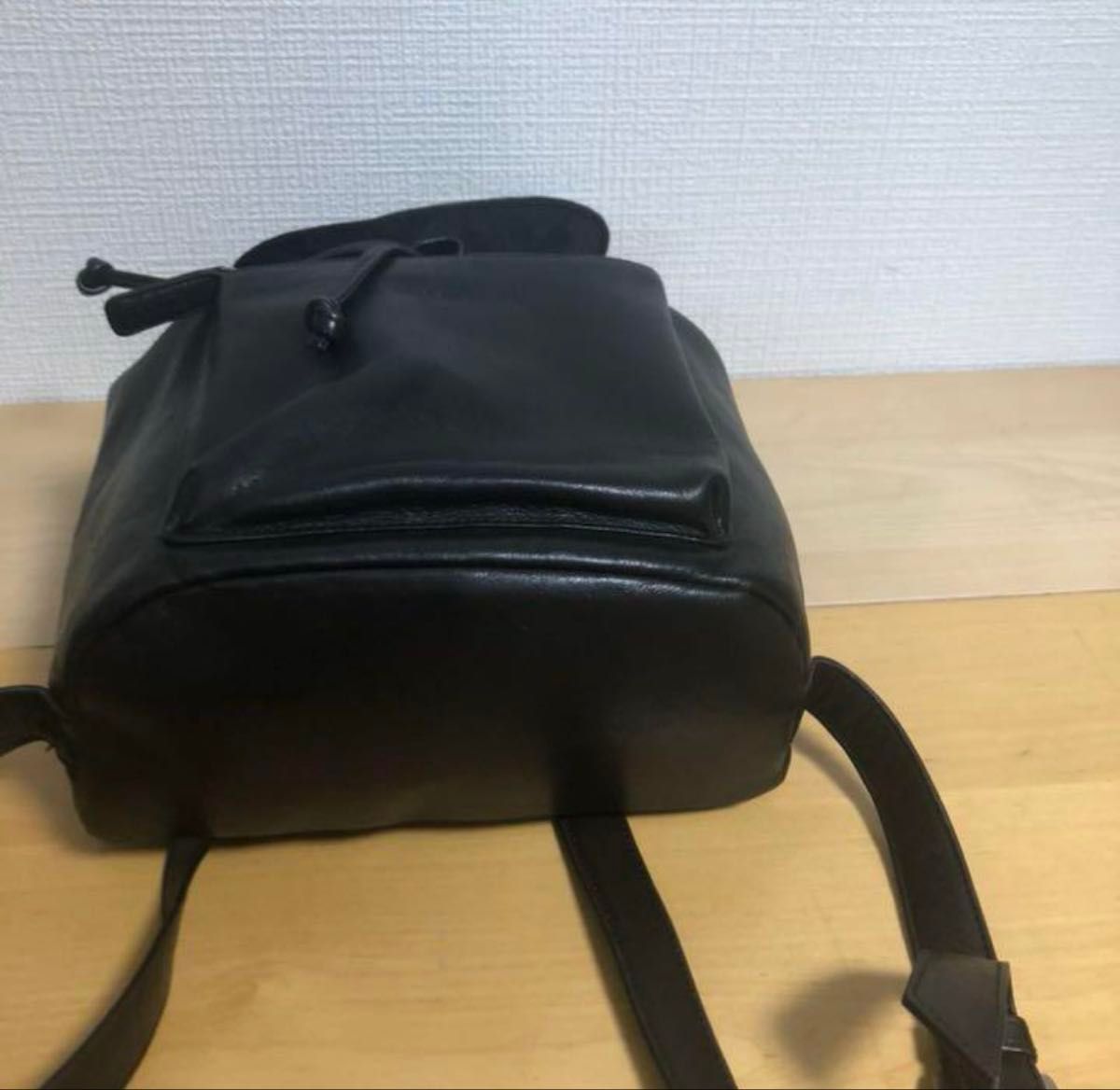 アニエスベー ボヤージュ本革製 オールレザーミニリュック黒 アニエスベー ボヤージュ本革製 オールレザーミニリュック黒
