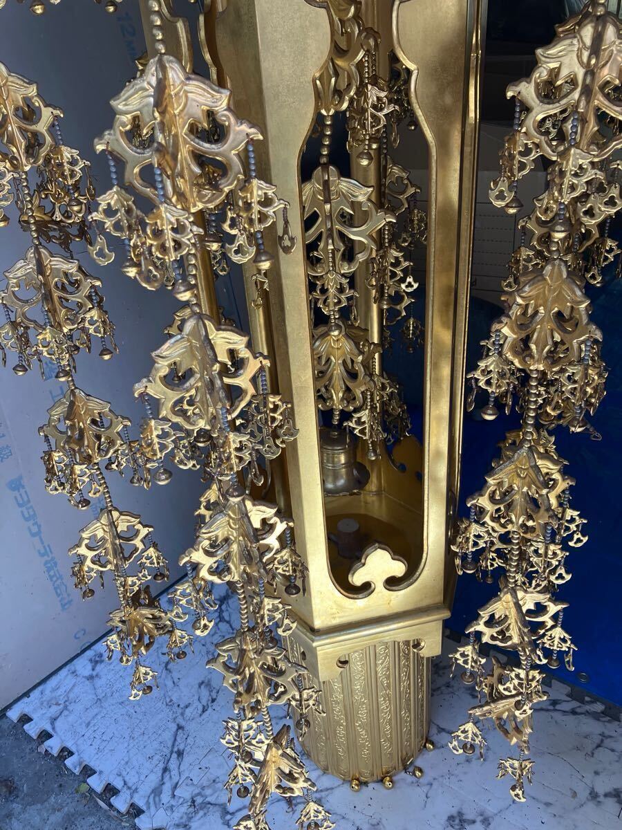 大型【幢幡 一対】寺院 寺 仏具 本堂 荘厳 瓔珞 天蓋 幡 竜頭 龍 大型【幢幡 一対】寺院 寺 仏具 本堂 荘厳 瓔珞 天蓋 幡 竜頭 龍