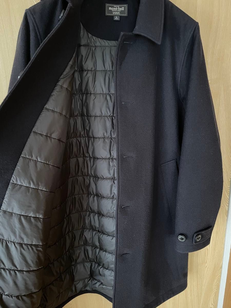 美品】mont-bell モンベル ウール トラベルコート Men's メンズ 美品】mont-bell モンベル ウール トラベルコート Men's メンズ