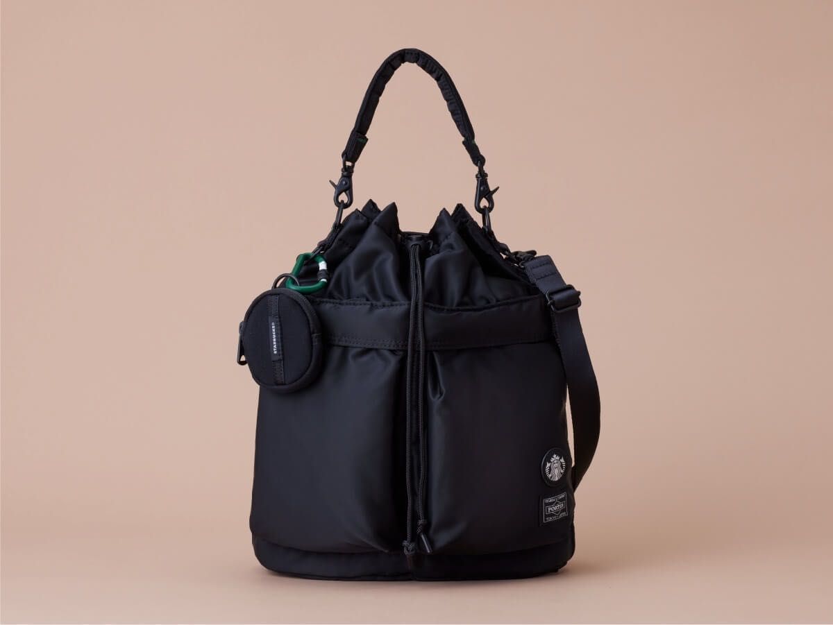 PORTERコーヒービーンシェイプ2WAY ツールバッグ ブラック PORTERコーヒービーンシェイプ2WAY ツールバッグ ブラック