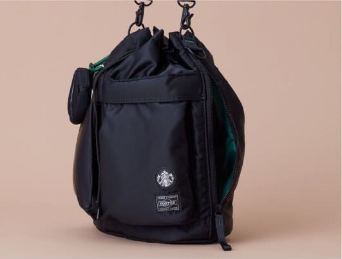 PORTERコーヒービーンシェイプ2WAY ツールバッグ ブラック PORTERコーヒービーンシェイプ2WAY ツールバッグ ブラック