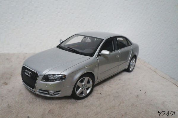人気ブランドバ40代 アウディ ミニチャンプス A4 シルバー ミニカー 1/18 乗用車