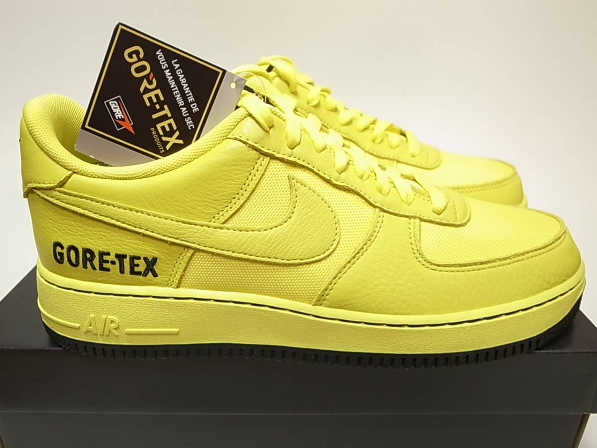 【送料無料】NIKE AIR FORCE 1 GTX GORE-TEX ゴアテックス DYNAMIC YELLOW/BLACK 黄色 ダイナミックイエロー CK2630-701 US7.5/25.5cm新品