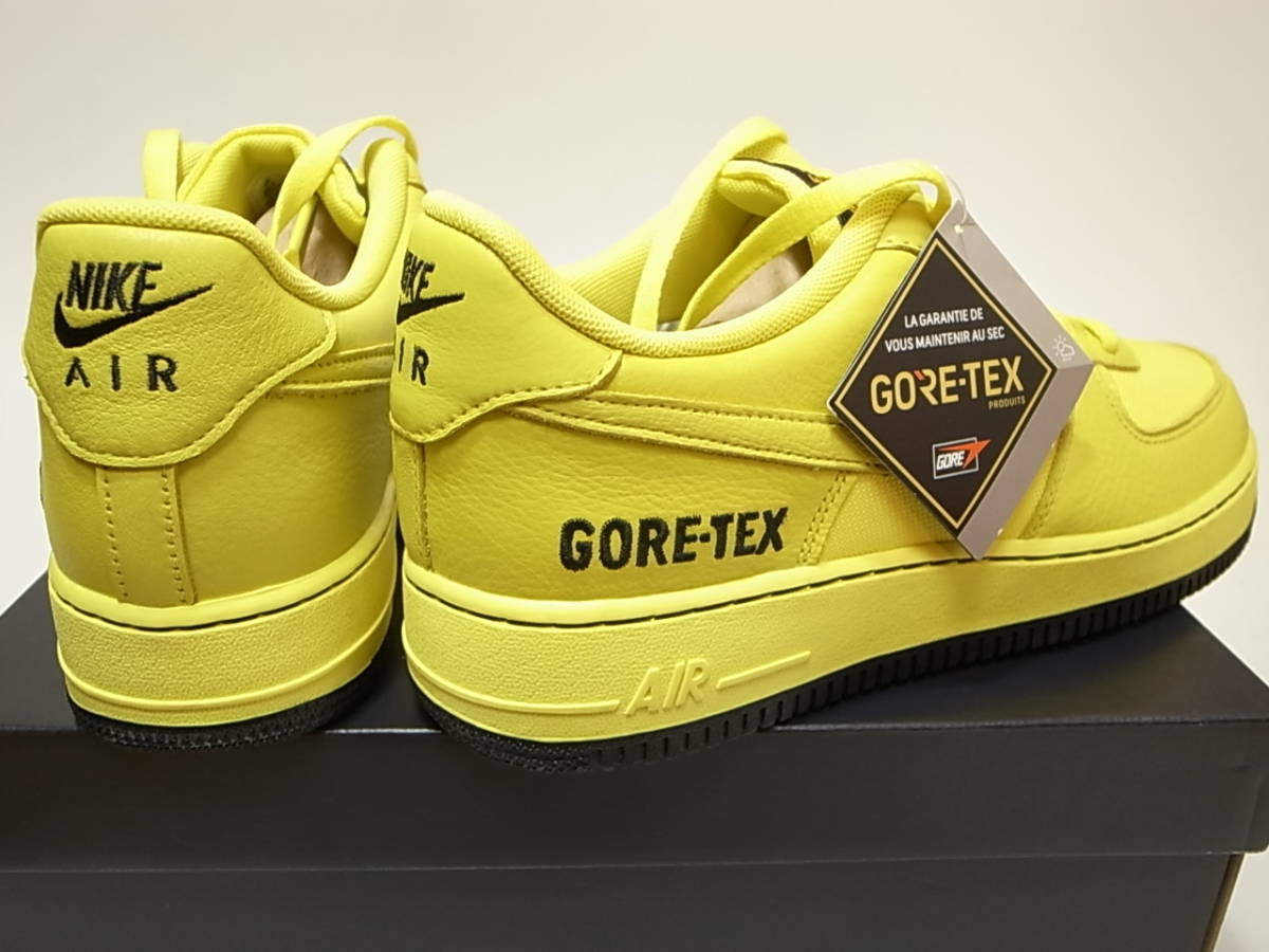 【送料無料】NIKE AIR FORCE 1 GTX GORE-TEX ゴアテックス DYNAMIC YELLOW/BLACK 黄色 ダイナミックイエロー限定 CK2630-701 US8/26cm 新品