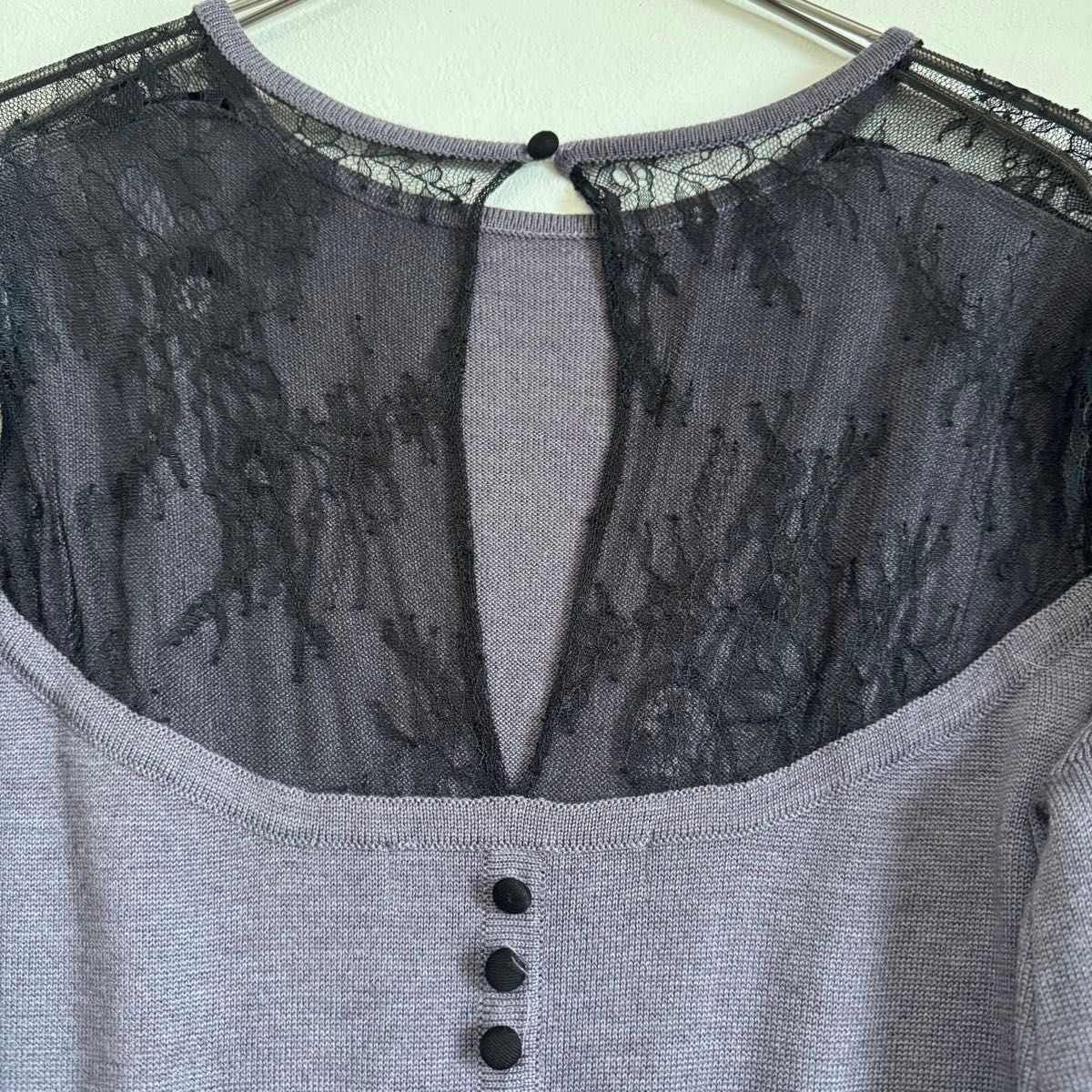 Her lip to】 ハーリップトゥ Lace Trimmed Knit 二