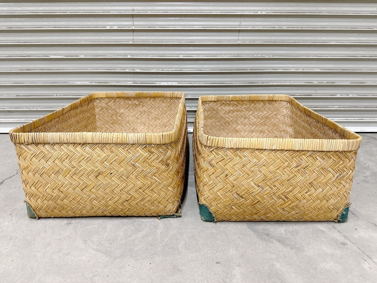 中古 行李 こうり かご カゴ 竹かご インテリア 小物入れ 籠 中古 行李 こうり かご カゴ 竹かご インテリア 小物入れ 籠