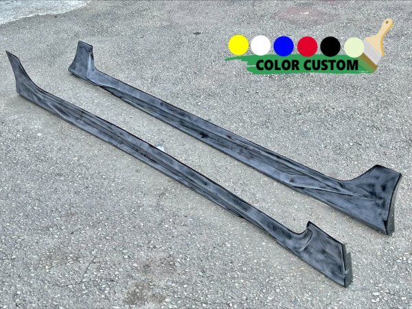 【ご希望のカラーで！】トヨタ 50プリウス 前期 サイドステップ エアロ H27/12～R4/11 プリウス サイドスポイラー ⑩