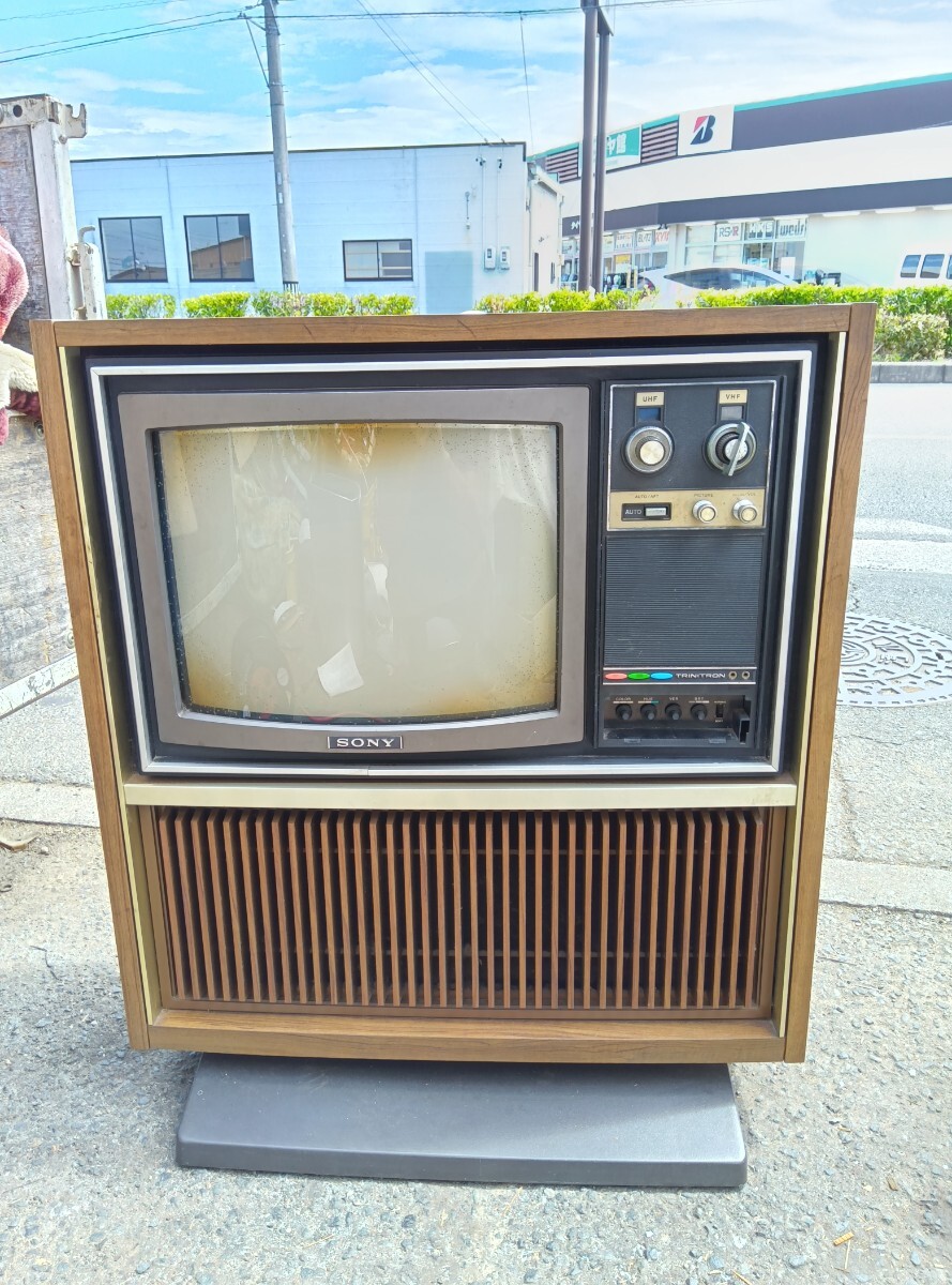 昭和レトロ SONY トリニトロン カラーテレビ KV-1821 ジャンク 昭和レトロ SONY トリニトロン カラーテレビ KV-1821 ジャンク