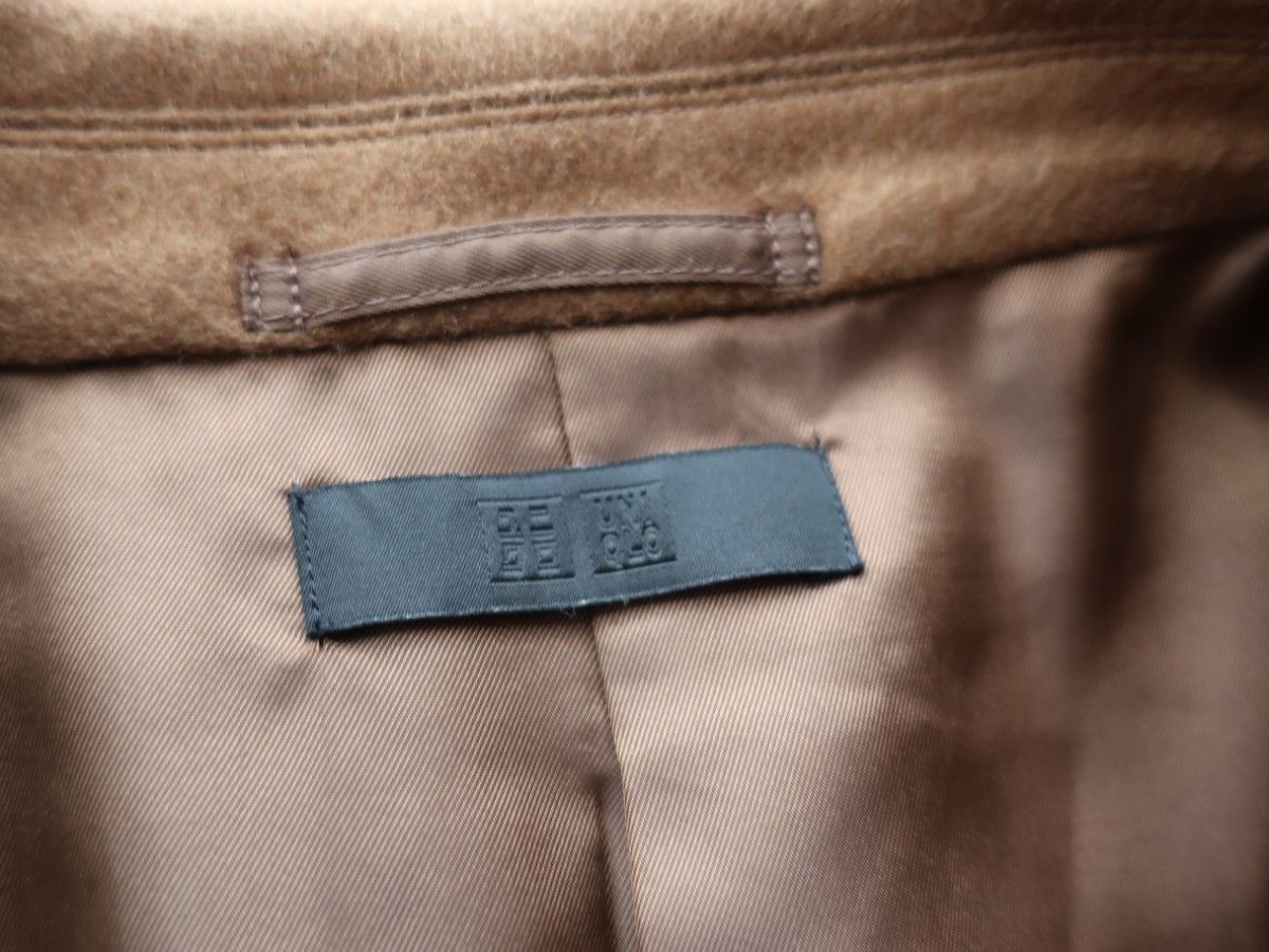 人気 UNIQLO ウールカシミヤチェスターコート XL ブラウン 人気 UNIQLO ウールカシミヤチェスターコート XL ブラウン