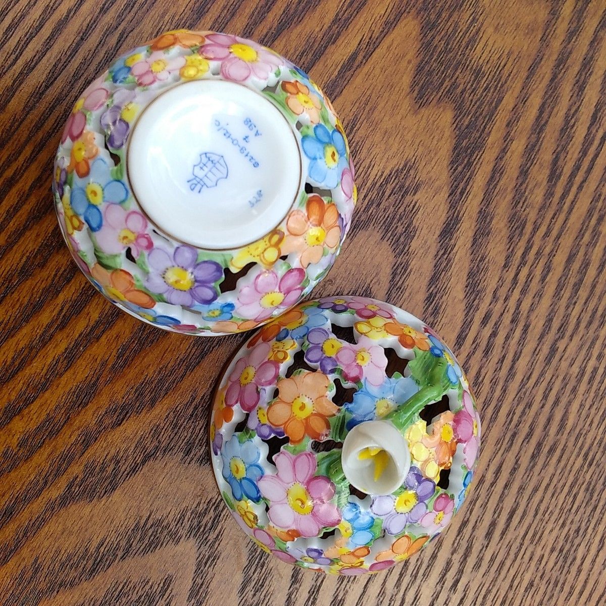 ヘレンド 小物入れ HEREND 透かしボンボン入れ ボンボニエール ヘレンド 小物入れ HEREND 透かしボンボン入れ ボンボニエール