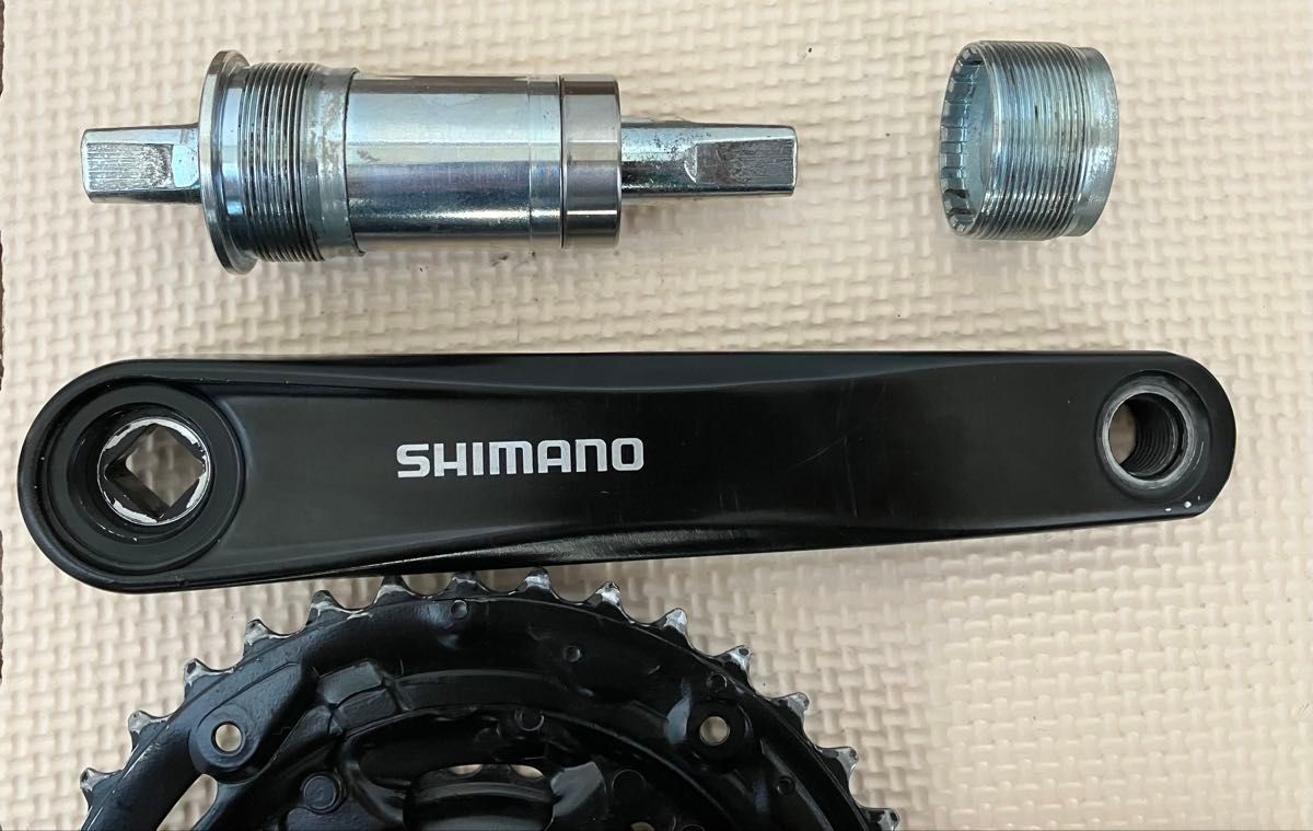 中古★シマノSHIMANO BBクランクセット FC-MT101 9速クランク170mm40-30-22T RPM BB-7420