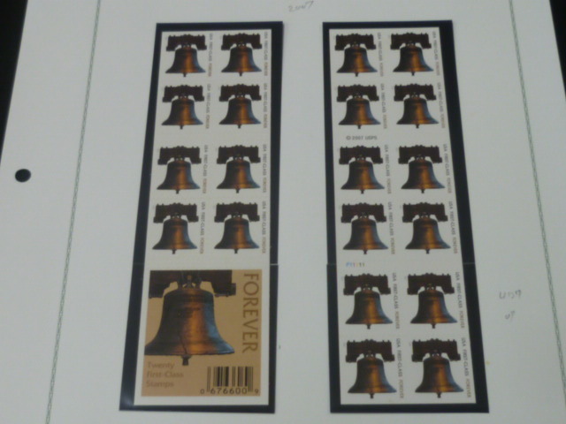 20　S　アメリカ切手　帳359　2007年シリーズ 　シール式(各20枚入)　計7点　4リーフ　未使用NH_画像3