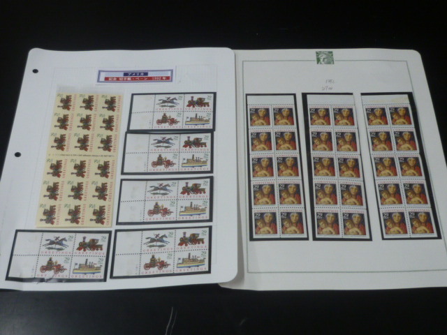 20　S　アメリカ切手　№214　1992年　記念 切手帳・ペーン　グリーティング・他　計9点　2リーフ　未使用NH_画像1