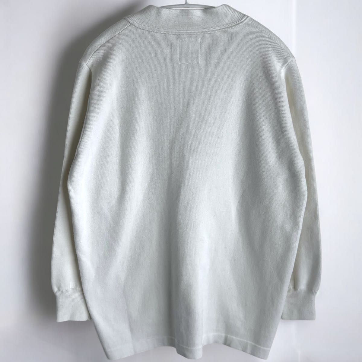 新品同様】マディソンブルーBIG COTTON カーディガン ロゴ 白 新品同様】マディソンブルーBIG COTTON カーディガン ロゴ 白