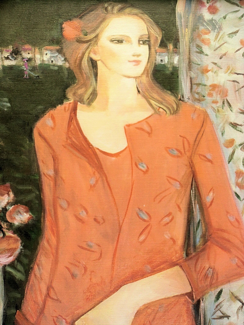 中島 裕子 『窓辺』・F10号・キャンバス・油彩画・真作 | sweatreno.com